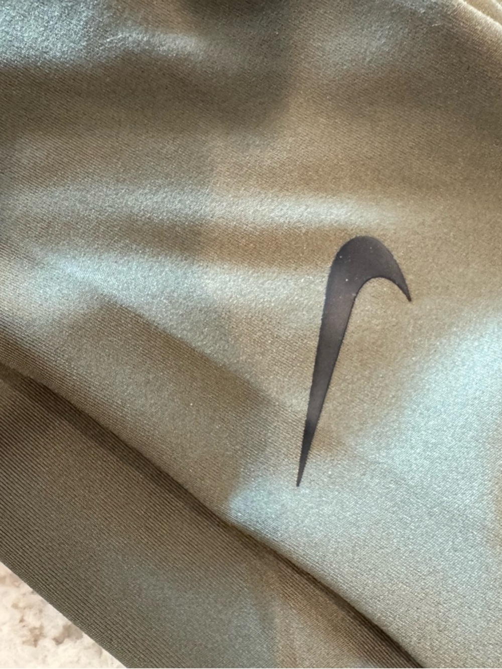 Nike One Luxe Maternity Leggings - Olive Green M - Picture 4 of 4